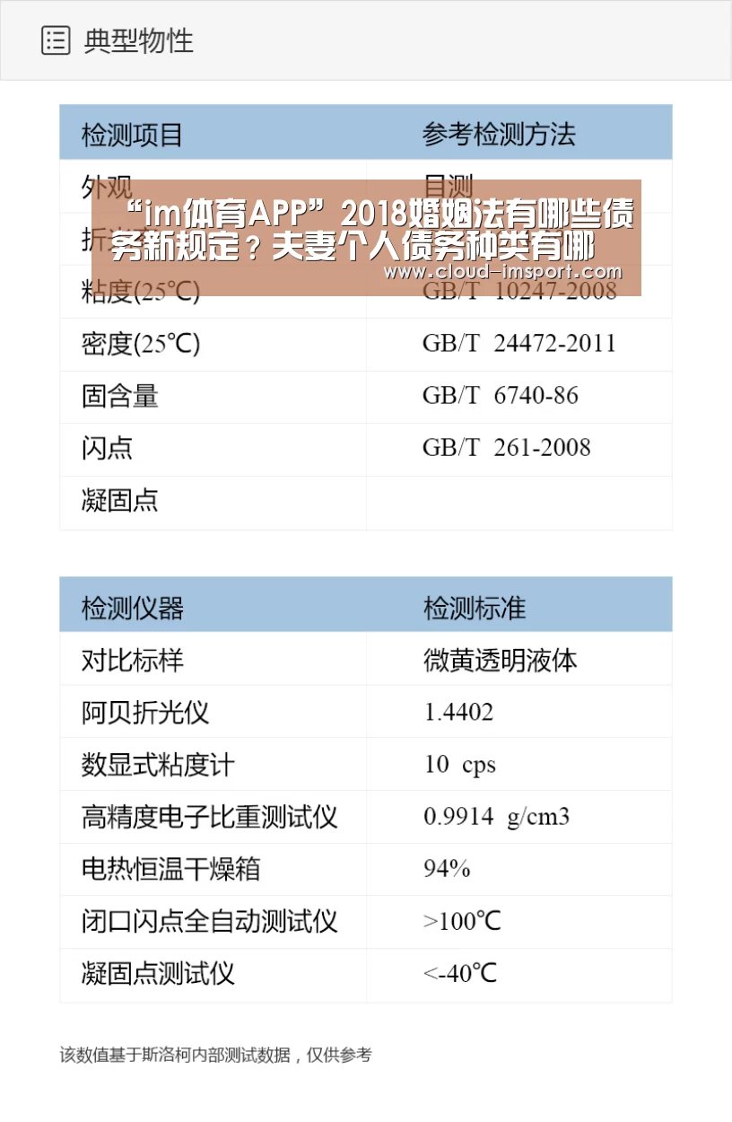 “im体育APP”2018婚姻法有哪些债务新规定?夫妻个人债务种类有哪些?(图2) im体育下载