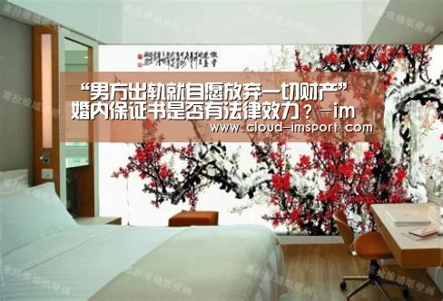 “男方出轨就自愿放弃一切财产” 婚内保证书是否有法律效力?-im体育网址(图4) im体育APP